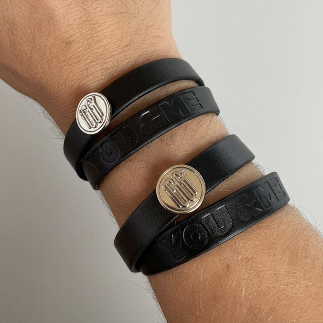 Lederarmband "You & Me"